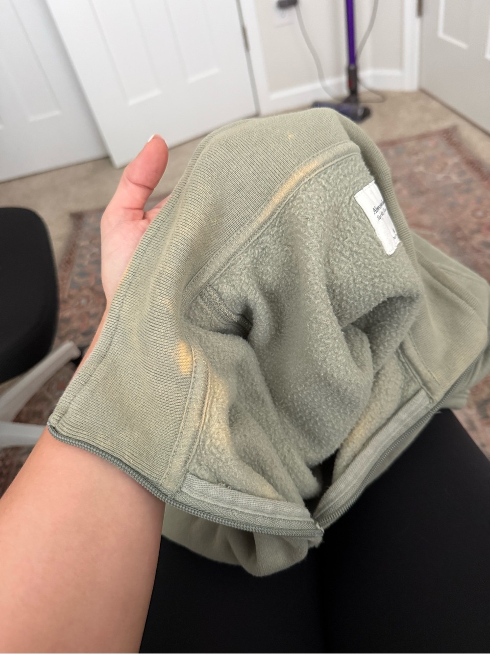 Abercrombie & Fitch Sunday Sweat Set - “Olive Gray” - Picture 4 of 6